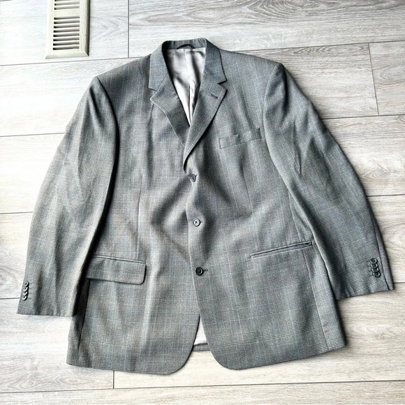 Axcess by Liz Claiborne Pure Wool Plaid Blazer - Picture 3 of 15